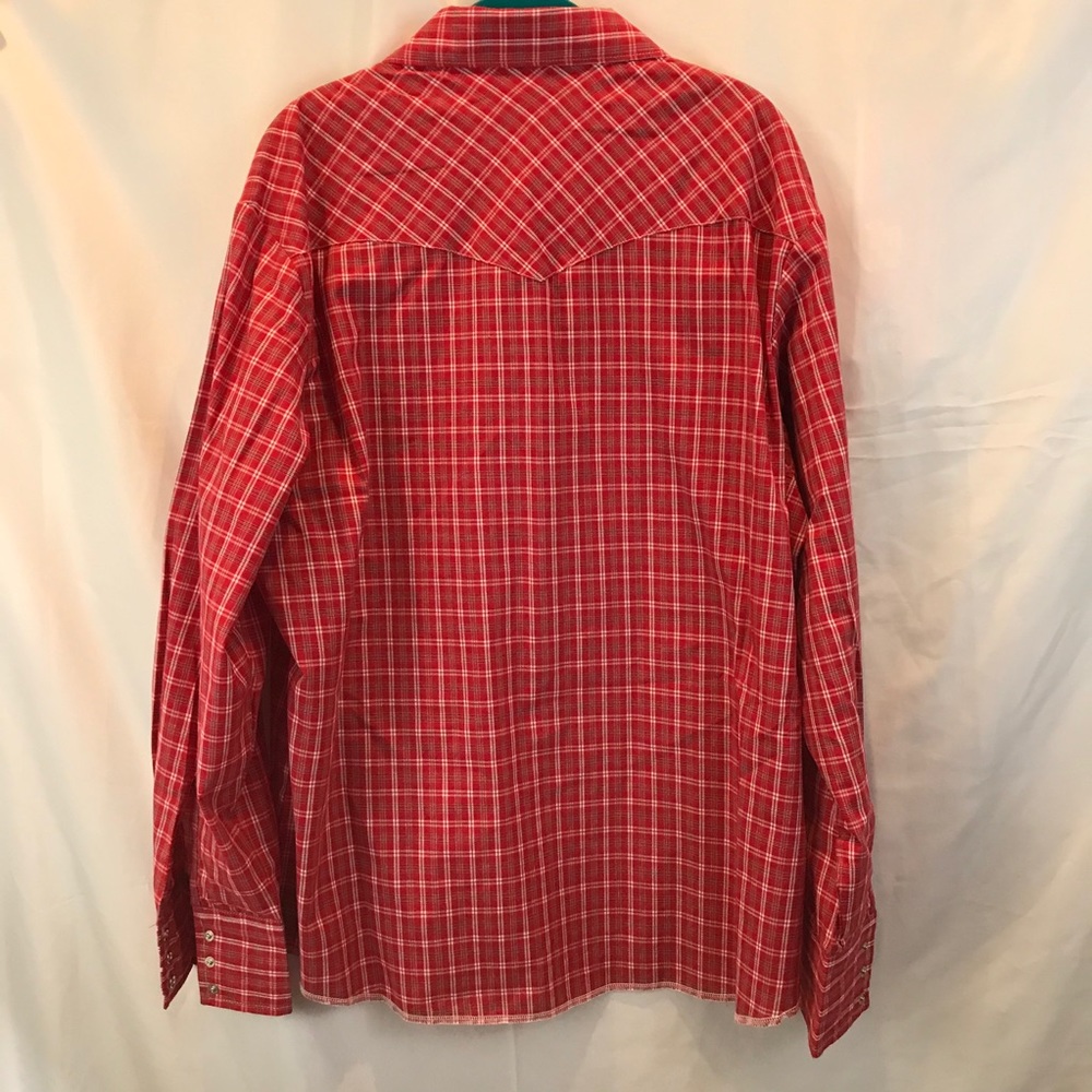 🇺🇸ALS🇺🇸 NWT XL Red Wrangler Western Shirt - Picture 4 of 12